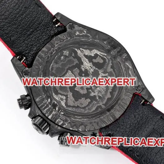 top-tier watch DaytonaTW factory Rolexblack dial red nylon braceletside live photo