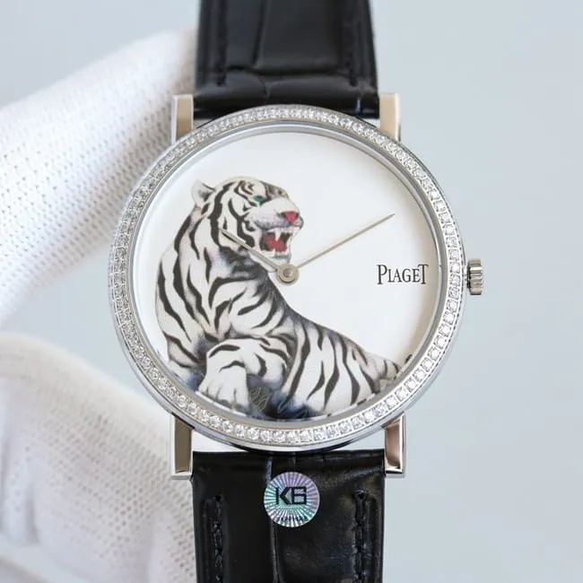 TW factory top-tier Piaget 2022 Year of the Tiger special edition silver steel case watch clasp picture