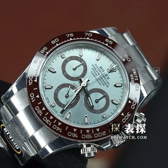 BT factory Rolex Daytona watch men's ice blue steel bracelet model pictures and prices braceletlive photos