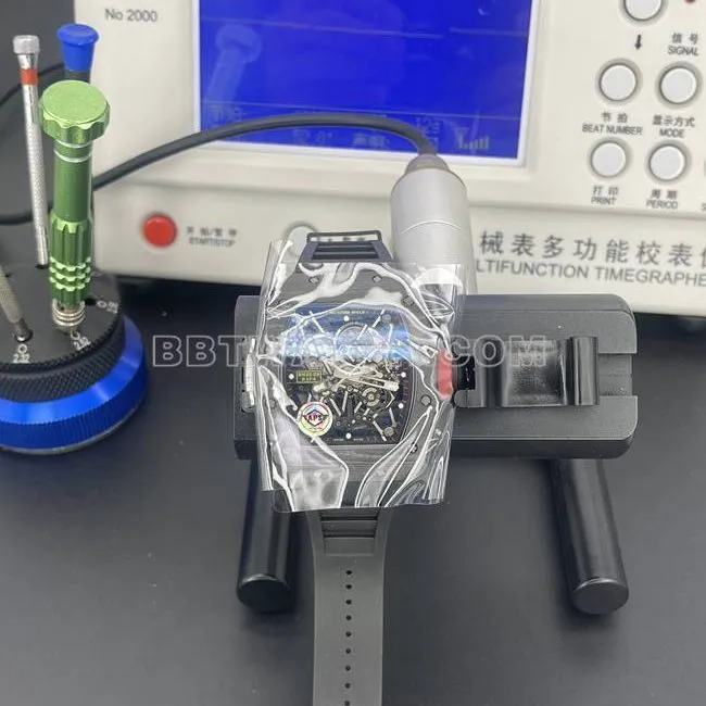 top-tier watch APS factory Richard Mille carbon fiber mechanical watch RM35-02clasplive photos