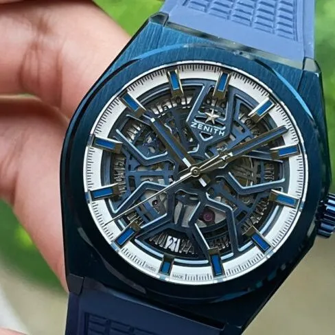 top-tier replicaLF Zenith DEFY series new and upgraded version of the hollow men's watch front view