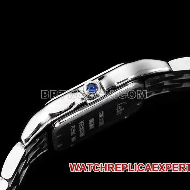 collectible watch BBa factory cheetah Cartierblack dialsteel braceletquartzcaseback live photo