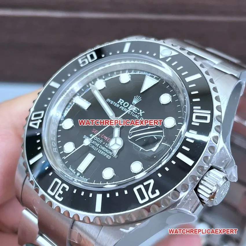 C Factory Rolex Sea-Dweller top-tier 2024 new single red ghost king 126600 caseback live photo