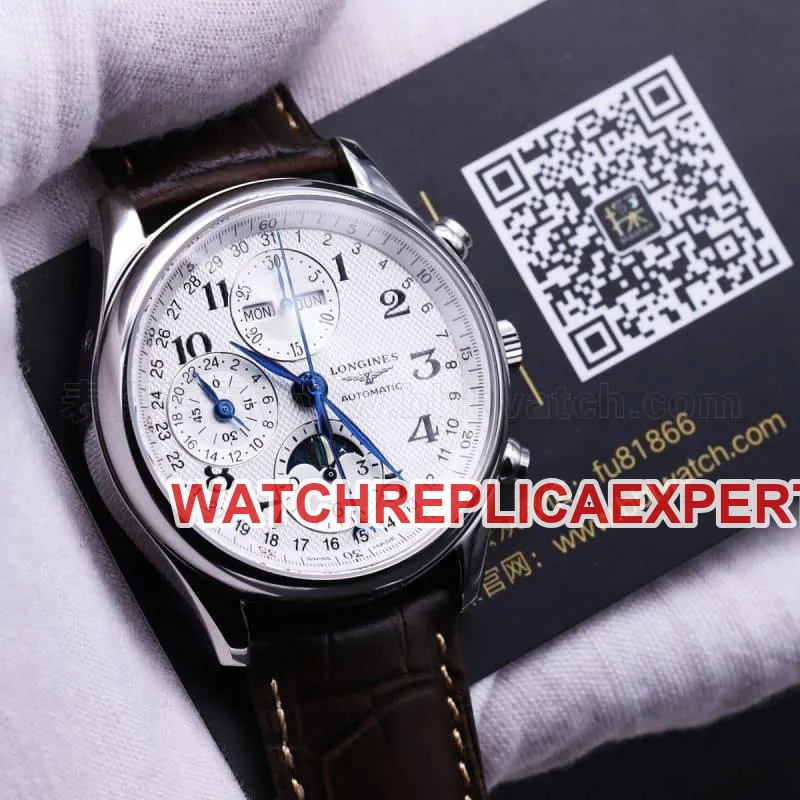How about the Longines famous craftsman series moon phase eight-pin multi-function review - elegant charm watch movement picture