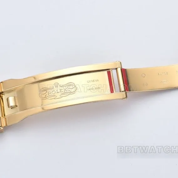 Factory C Rolex Daytona gold plate yellow goldsteel bracelet model m116508-0003clasplive photos