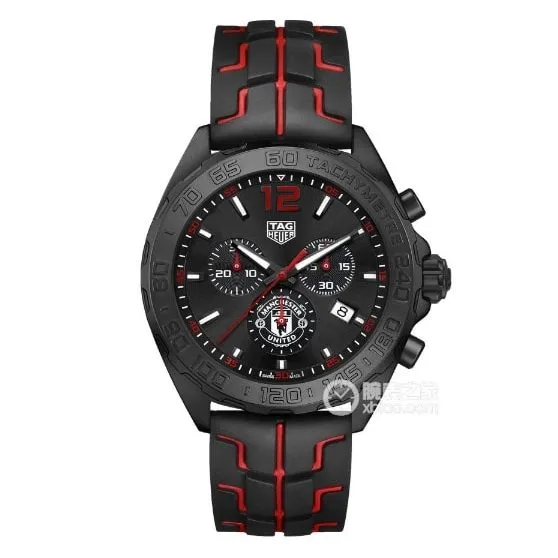 TAG Heuer F1top-tier 1:1high-quality replicablack dial Manchester United CAZ101Jbraceletlive photos