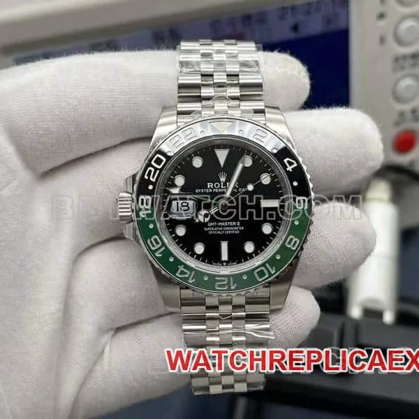 VSRolexGMT-Master type top-tier 1:1high-quality left-handed sprite circle 126720caseback live photo