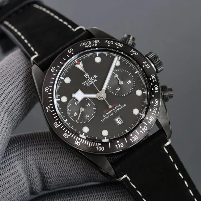 top-tiersuper cloneTWF Tudor's latest Biwan chronograph men's stainless steel watch front view