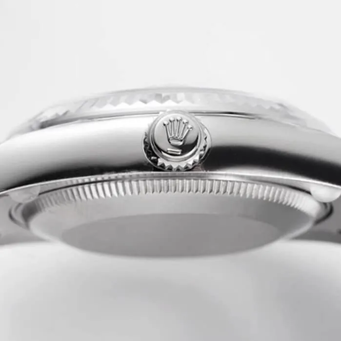 Top-tier watch Rolex men's white dial Oyster Perpetual Datejust 31mm series steel bracelet watch side view