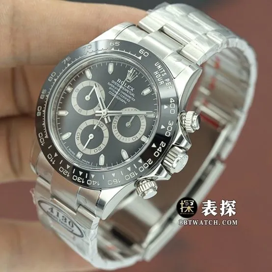 C factory Rolex men's Daytona watch spade steel bracelet model m126500ln-0002side live photo