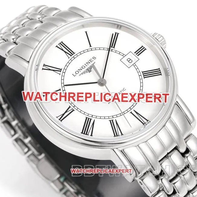 Longines collectible watch XC factory elegant 40mm white dialL888mechanical movementsteel bracelet caseback live photo