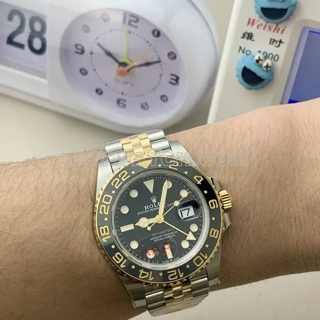 1:1replica watch GMT-MasterVS FactoryRolex gold preserved egg ring 3285 mechanical braceletlive photos