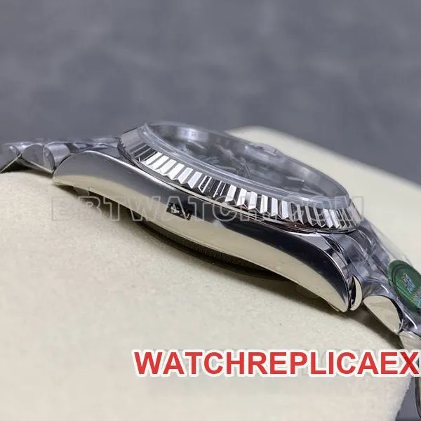 Rolex collectible watch ARF FactoryDatejustgreen dial36mm steel bracelet caseback live photo