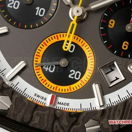 collectible watch Diw factory Royal OakAudemars Piguet brown dial chronograph mechanical front live photo