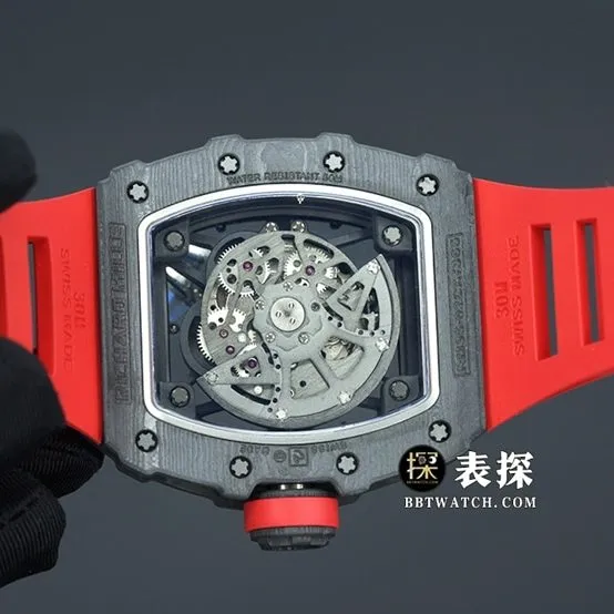 ZF FactoryRichard MilleRM035-2top-tier 1:1high-quality watch men's hollow disc rubber model pictures and pricesclasplive photos