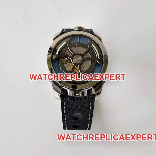 watch MB&Fblue dialK1 factory mechanical rubber braceletcaseback live photo