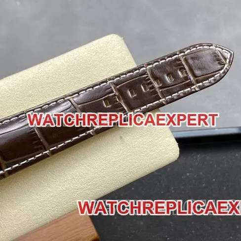 collectible watch BLS factory silver white dialBreitling aviation chronographrose goldleather strap model side live photo