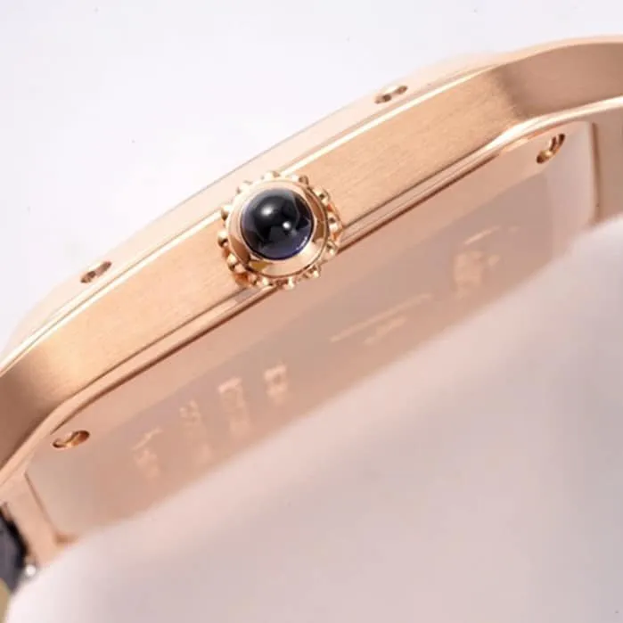 New masterpiece Cartier Santos couple's watch detail photos