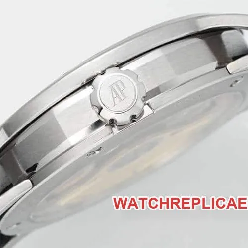 APSAudemars PiguetCODEtop-tier 1:1super cloneblack dialleather strap model 15210clasplive photos