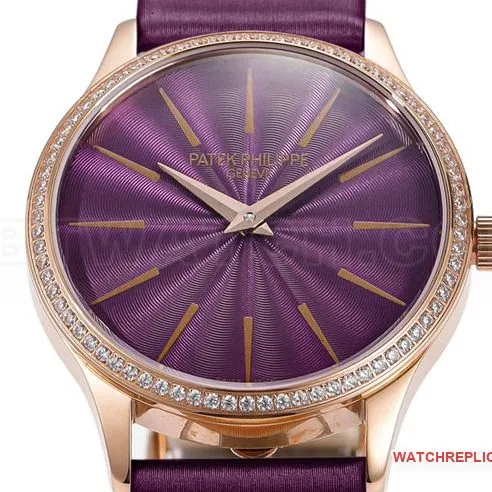 1:1replica watch GS factory classic Patek Philippe purple plate 4997front live photo
