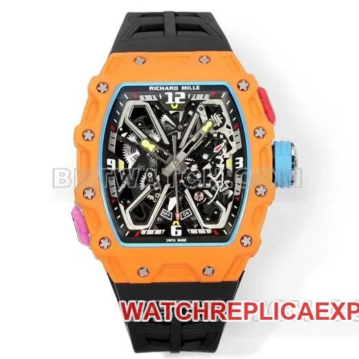 collectible watches RM 35-03 Richard Mille Carbon Fiber Front Actual Pictures