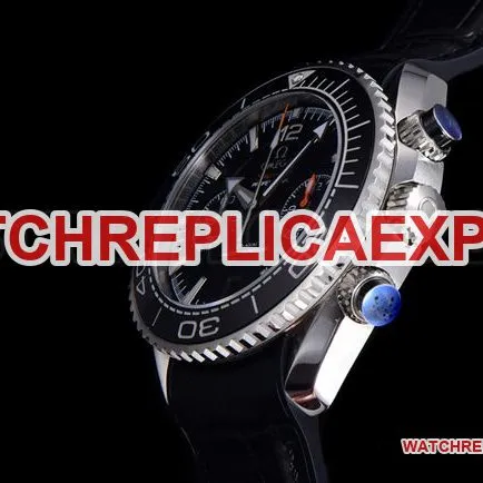 collectible watch N1 factory SeamasterOmega 600m black dial leather braceletclasp live photos