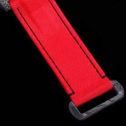 JH factory top-tier replicaRolex watch men's red plate red strap automatic movement nylon belt clasp picture
