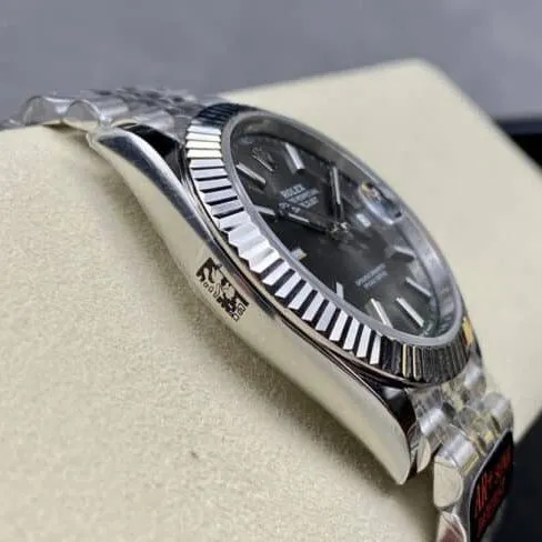 Big factory high-quality AR Return of the King Rolex gray plate Oyster Perpetual Datejust 41 series men's watch front view