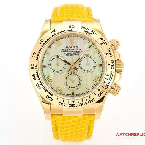 watch Rolex Daytona blue mother-of-pearl dial 116519 front live photo