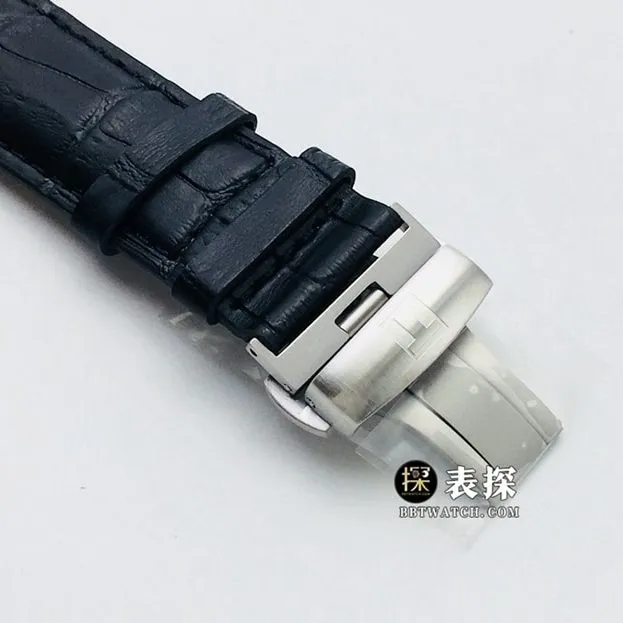 LG Tianjiang hollow Tissot watch silver gray hollow plate leather strap model T070.405.16.411.00clasplive photos