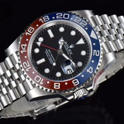 top-tier replicaVRolexblack dialGMT-MasterGMT full series watch movement picture