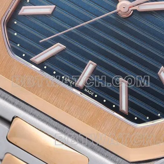 Patek Philippe collectible watch PPF Factory45MMblue dial mechanical gold steel bracelet model 5821front live photo
