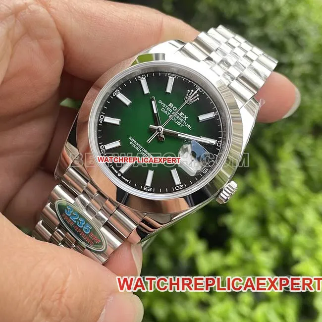 collectible watch ERF factory Rolex log green dial3235 mechanical 41mmcaseback live photo