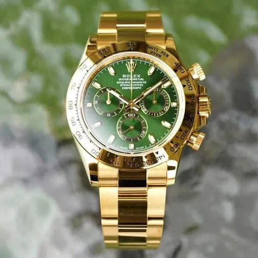 Rolex high-quality watch Cosmograph Daytona all gold series watch side view