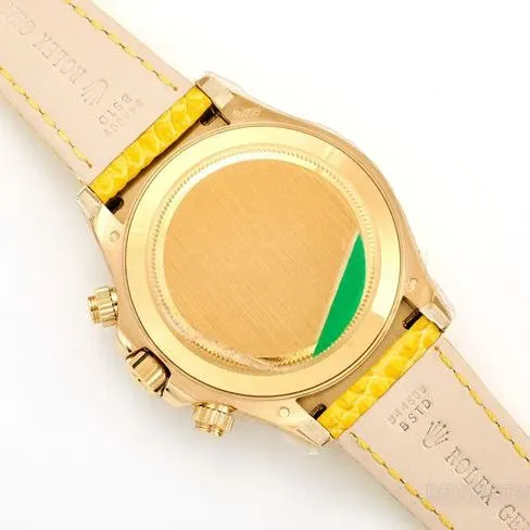 top-tier watch DaytonaRolex yellow mother-of-pearl disc 116519caseback live photo