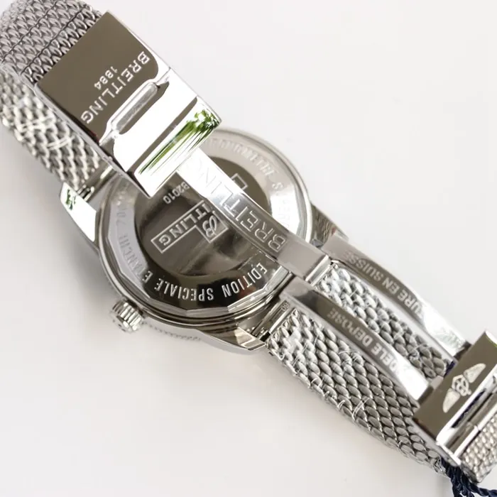 top-tier watch Breitling men's black dial super ocean culture series mechanical watch detail shots