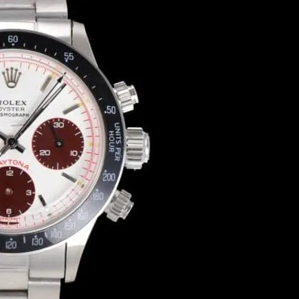 top-tier watch Rolex retro manual chronograph movement series white dial men's watch front view