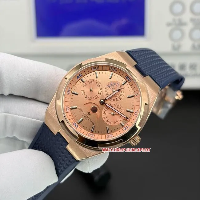 top-tier watch TW factory travels all over the world Vacheron Constantin gold plate perpetual calendar 4300Vside live photo