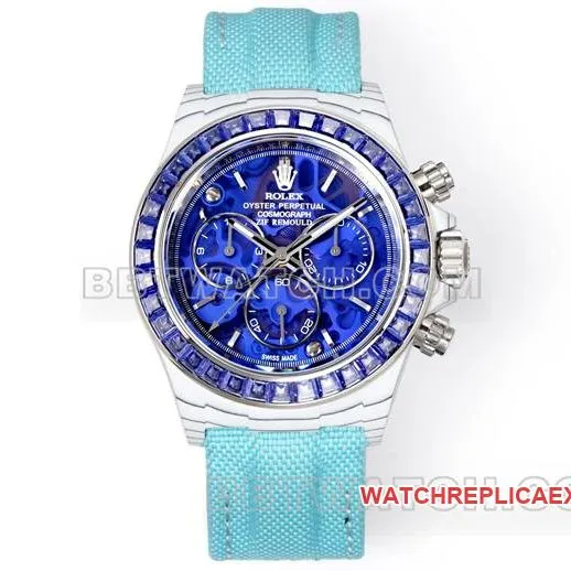 watch DaytonaTW factory Rolex deep blue dialdiamond bezel carbon fiber case side live photo