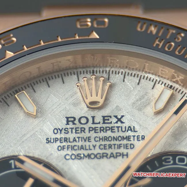 CBD Factory Daytonatop-tier watch Rolexrose gold shell meteorite disc 4131caseback live photo