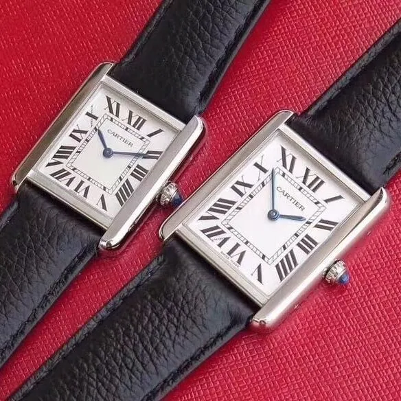 AFCartier tank series WSTA0030replica watch genuine and fake review detail shots