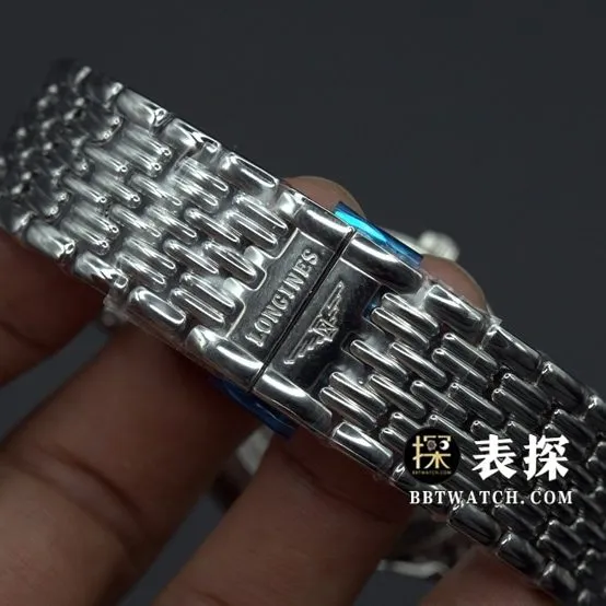 GK factory Longines top-tier watch white dial silver needle steel bracelet model picture and price front live photo
