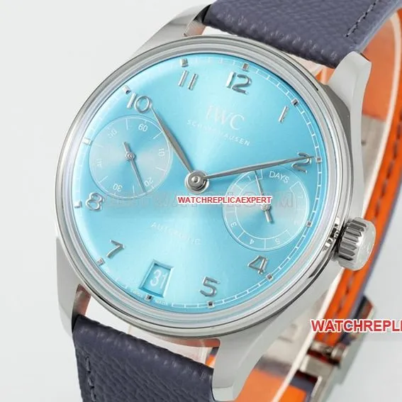 APSIWC watch Portugal 1:1top-tier replica2024 new blue dialIW501708side live photo