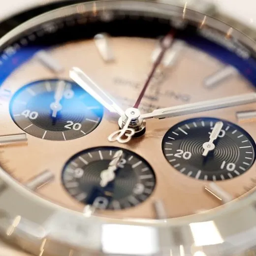 GF Factorytop-tier watch Breitling men's gold plate steel bracelet watch detail shots