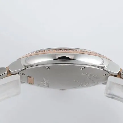 V6 factory top-tier watch Cartier women's white dial gold band blue balloon series automatic movement watch side view