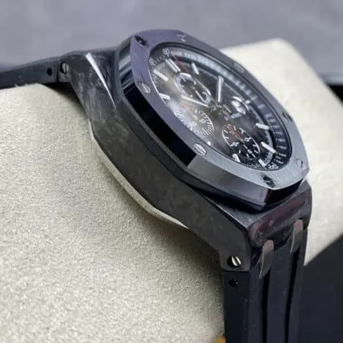 top-tier replicaAudemars PiguetRoyal Oak offshore 26400black dial men's mechanical watch movement picture