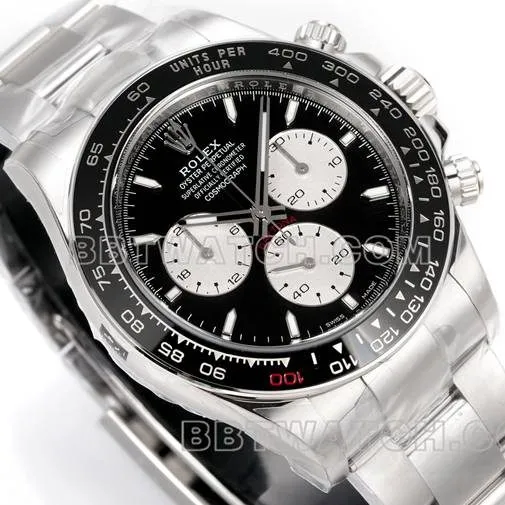 collectible watch JF factory DaytonaRolexblack dial4132 mechanical 40mm braceletlive photos