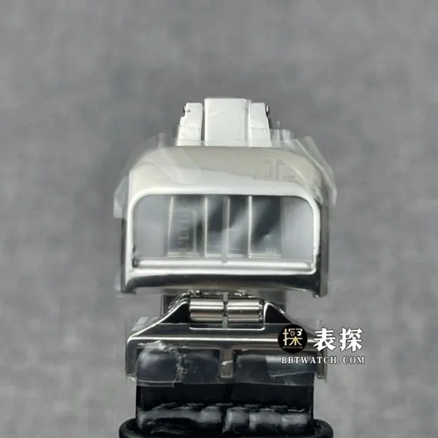 MG factory Jaeger-LeCoultre flip watch top-tier high-quality watch men's silver dial double-sided flip leather strap model pictures and prices front live photo