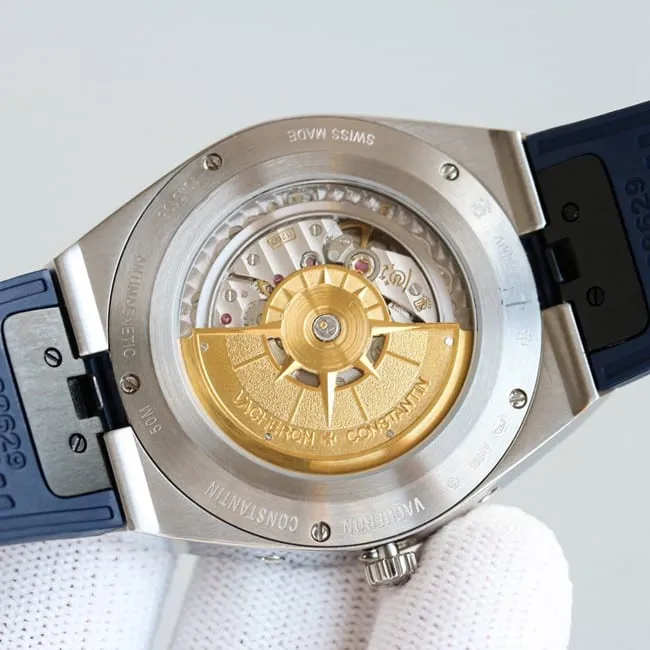 top-tier replicaVacheron Constantin series silver steel case perpetual calendar multi-function watch front view