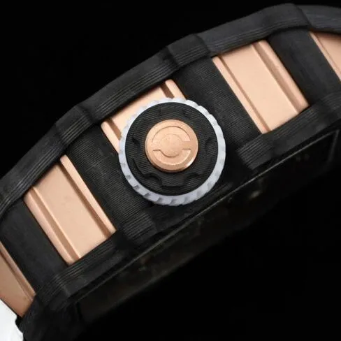 top-tier super cloneRichard Millerose gold creates a real wrist aircraft RM 21-01 aerodynamic tourbillon watch detail shots